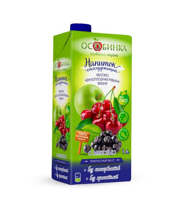 Упаковка Напиток сокосодержащий - аренда торгового знака Особинка